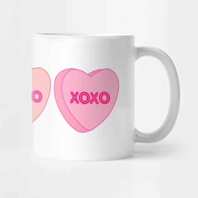 Valentine XOXO Conversation Hearts by bloomingviolets